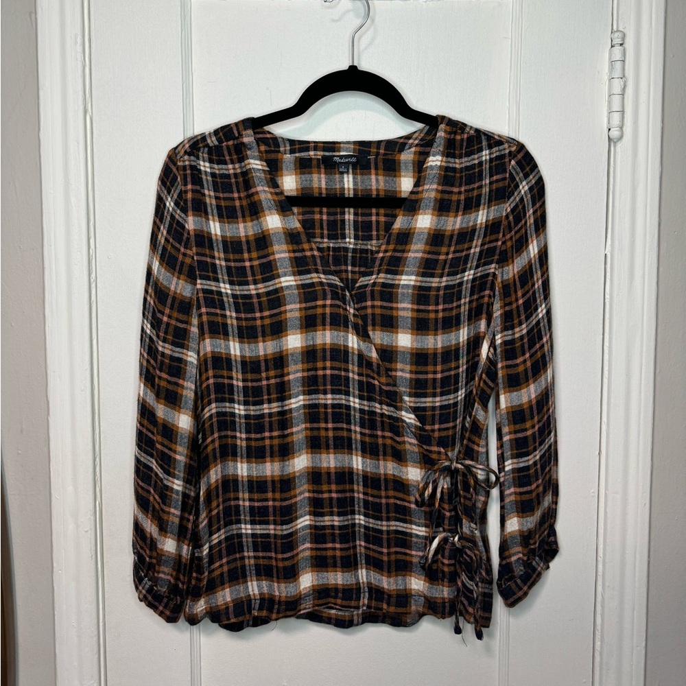 Madewell crossover blouse